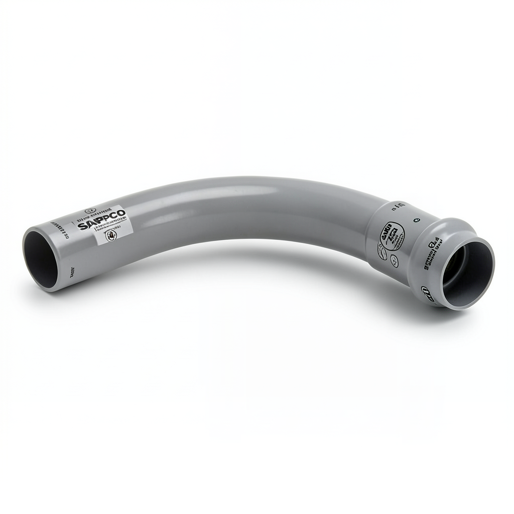 UPVC Elbow Long Radius 22.5° Outside Diameter 63 mm Gray | SAPPCO