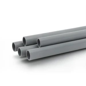 UPVC Plastic Pipe Electrical EPT 1 inch Thickness 2.03 mm Gray