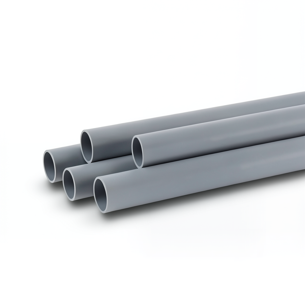UPVC Plastic Pipe Electrical EPT 3 inch Thickness 3.68 mm Gray