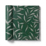 Leaf Patterned Wallpaper 10 m x 0.53 m Green, Model 221324
