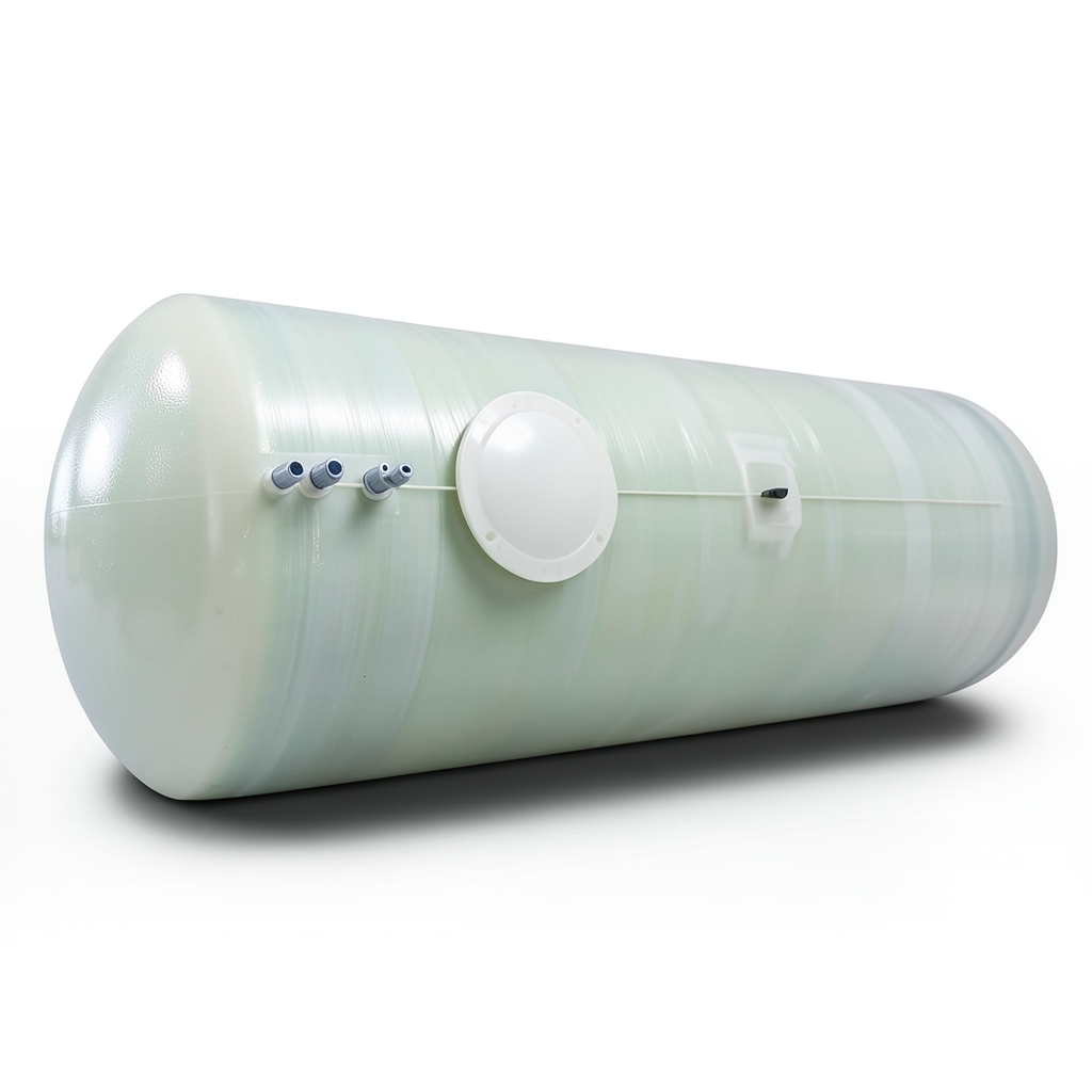 Water Tank Al-Kawthar Horizontal Fiber Glass 5000 Liter, Size 295×150×160 cm