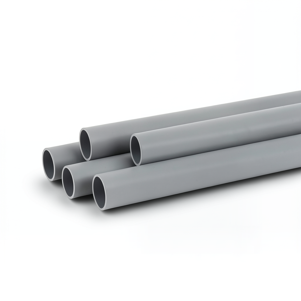 UPVC Plastic Pipe Electrical EPC 40 Size 1 inch Thickness 3.89 mm Gray Color