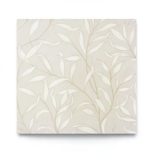 Dutch Leaf Patterned Wallpaper 10 m x 0.53 m Pale Beige, Model 221325