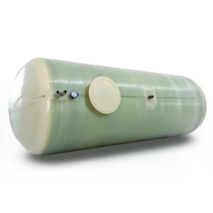 Water Tank Al-Kawthar Horizontal Fiber Glass 7000 Liter Capacity, Diameter 180 cm