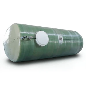 Water Tank Al-Kawthar Horizontal Fiber Glass 13000 Liter Capacity, Diameter 180 cm