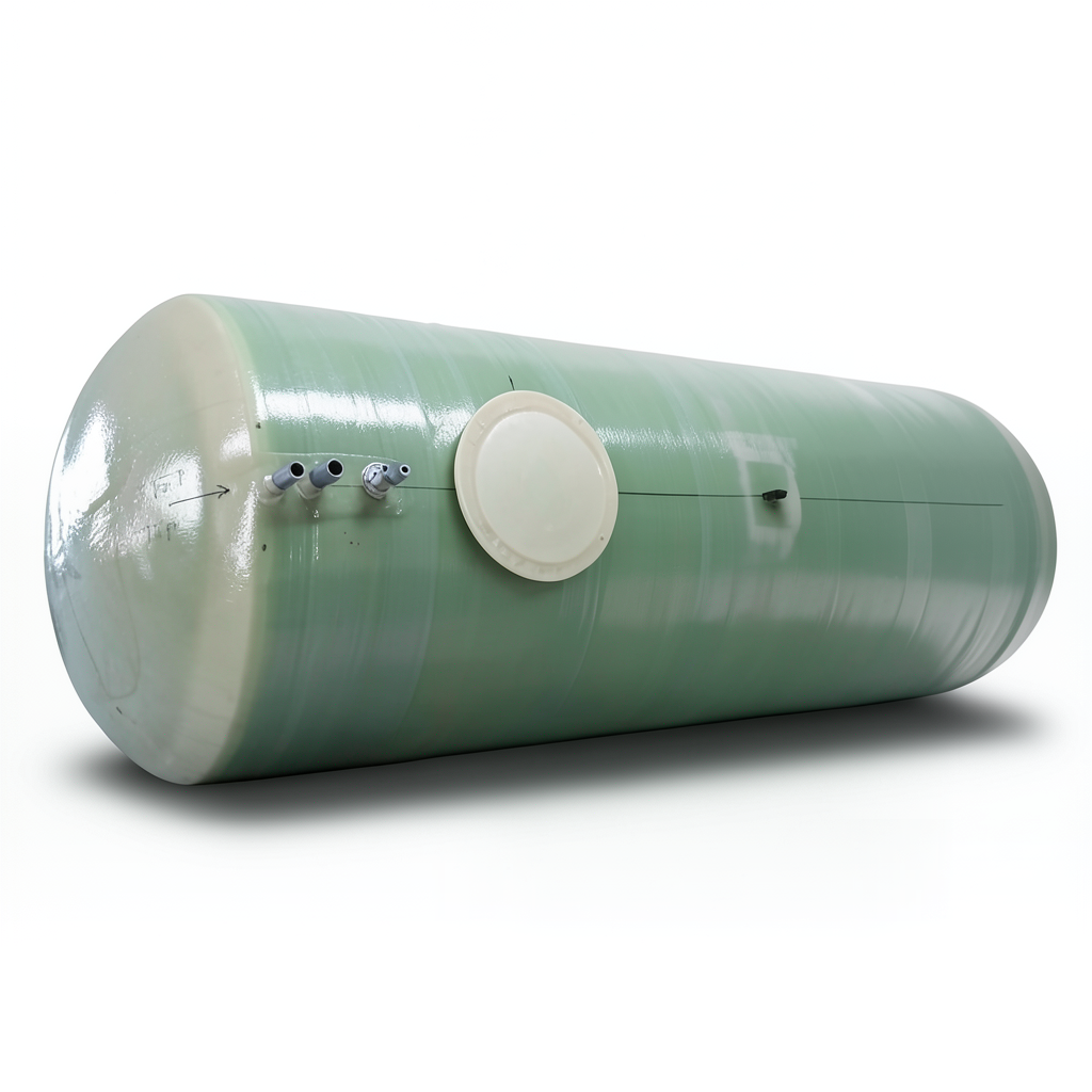 Water Tank 14000 Liter Fiber Glass Horizontal 570×180×190 cm