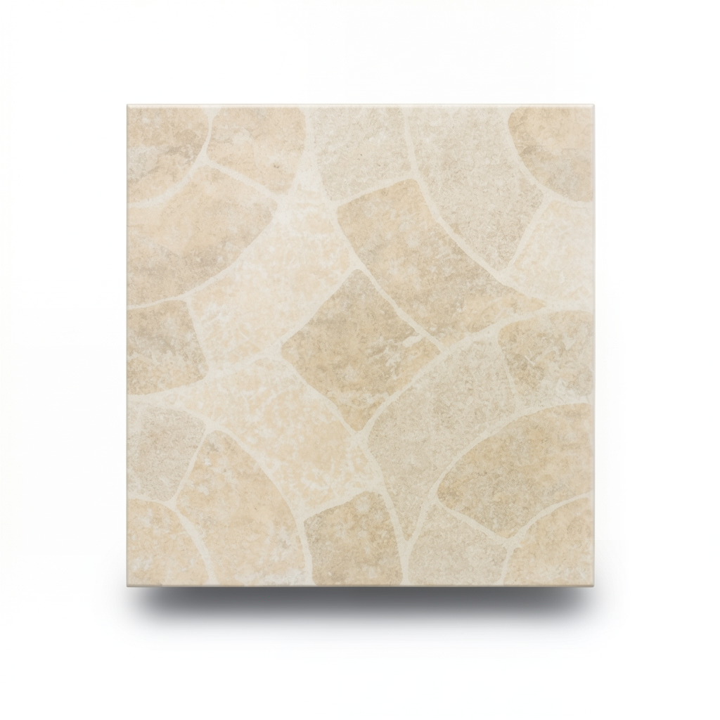 Porcelain Floor Tiles 10 mm Thickness, 45x45 cm Size, Matt Beige Color, Asle Model