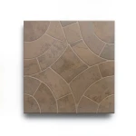 بلاط ارضيات بورسلان سماكة 10 مم ابعاد 45×45 سم بني مطفي، موديل أسلي