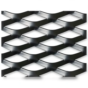 Hot Rolled Black Steel Expanded Metal Mesh Thickness 3.8 mm Width 1.22 m Length 6 m