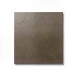 بلاط ارضيات بورسلان سماكة 10 مم ابعاد 45×45 سم بني مطفي، موديل أسلي