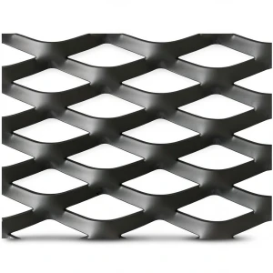 Hot Rolled Black Steel Expanded Metal Mesh Thickness 5.8 mm Width 1.22 m Length 1 m