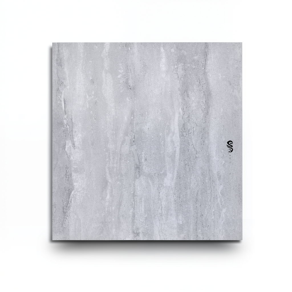 Porcelain Floor Tiles Silky Projects 10 mm Thick, Size 60x60 cm, Grey Color | Riyadh Ceramics