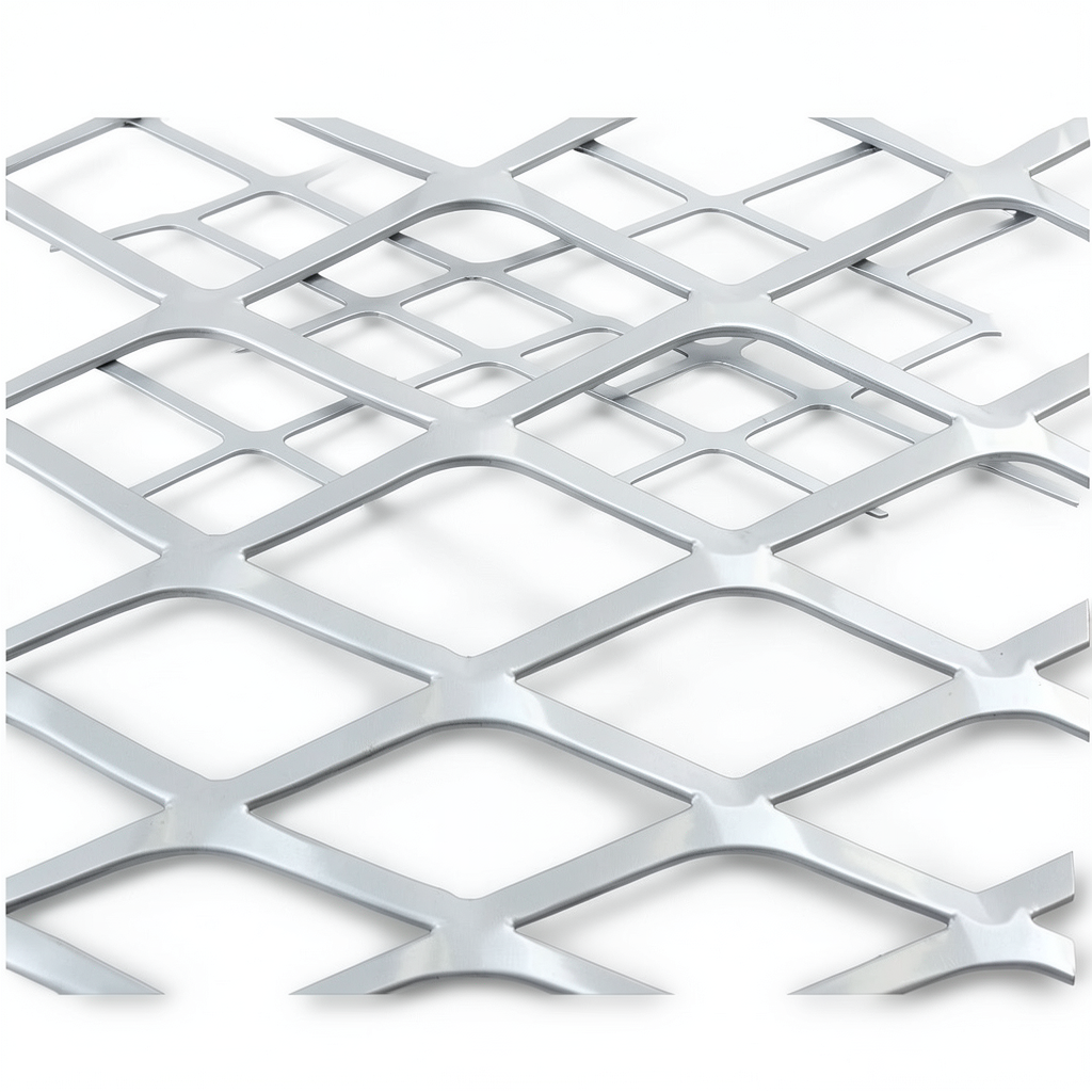 Aluminum Expanded Metal Mesh Thickness 2.8 mm Width 1.22 m Length 2 m