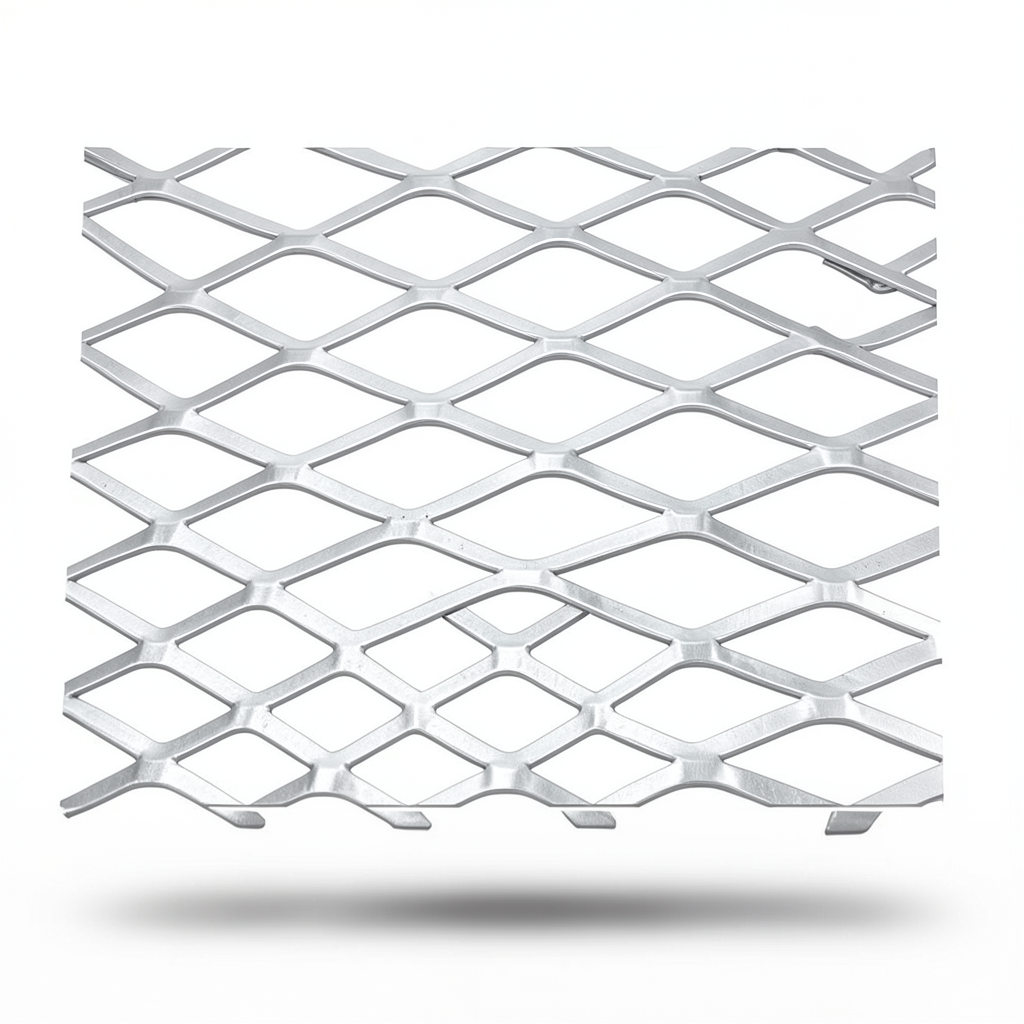 Aluminum Expanded Metal Mesh 2.3 mm Thickness 1.22 m Width 2 m Length