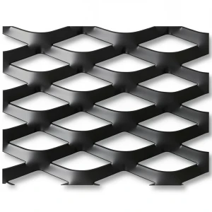 Hot Rolled Black Steel Expanded Metal Mesh Thickness 4.8 mm Width 1.22 m Length 7 m