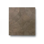 بلاط ارضيات بورسلان سماكة 10 مم ابعاد 45×45 سم بني مطفي، موديل أسلي