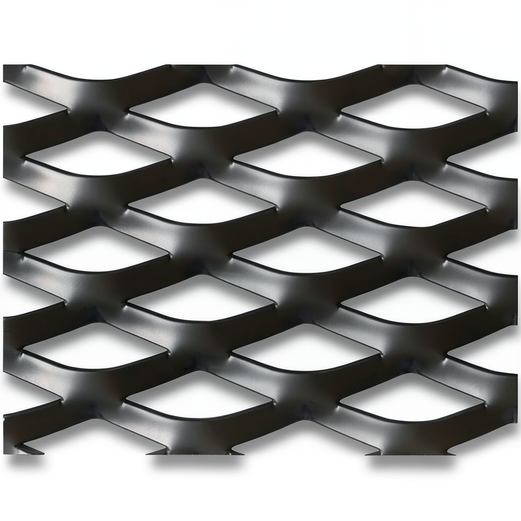 Hot Rolled Black Steel Expanded Metal Mesh Thickness 6 mm Width 1.22 m Length 2 m