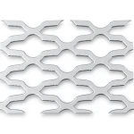 سلك شبك معدني ممدد مدرفل على الساخن 2.44×5 م، تخانة 2 مم، تصميم مزخرف