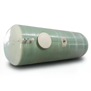 Water Tank Al-Kawthar Horizontal Fiber Glass 10000 Liter Capacity, Diameter 150 cm