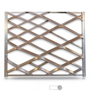 Aluminum Expanded Metal Mesh Thickness 2.7 mm Width 1.22 m Length 3 m