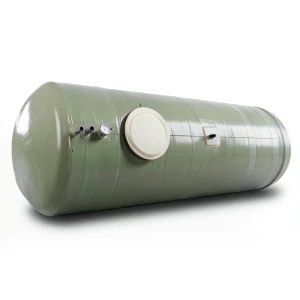 Water Tank Al-Kawthar Horizontal Fiber Glass 13000 Liter Capacity, Diameter 180 cm