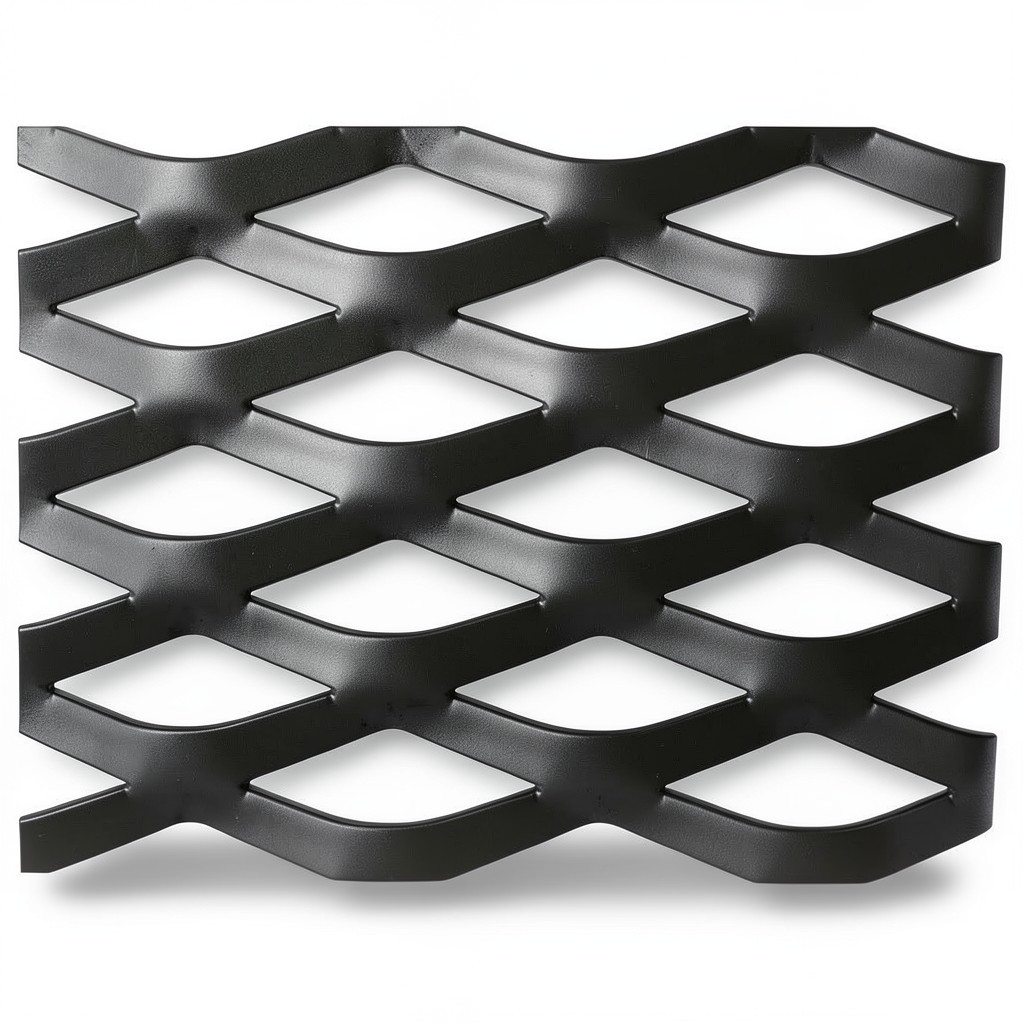Hot Rolled Black Steel Expanded Metal Mesh Thickness 6 mm Width 1.22 m Length 1 m