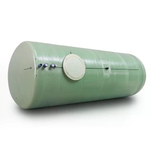 Water Tank Al-Kawthar Horizontal Fiber Glass 10000 Liter Capacity, Diameter 200 cm