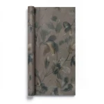 Italian Wallpaper Floral Design Dark Beige, Size 10mx1.06m, Model 72955