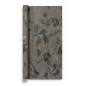 Italian Wallpaper Floral Design Dark Beige, Size 10mx1.06m, Model 72955