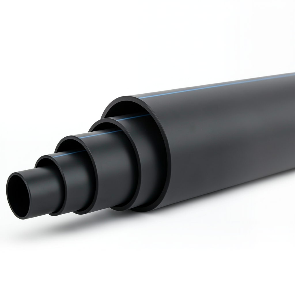 HDPE Pipe PN 15.6 Bar PE 100 OD 500 mm SDR 9 Black