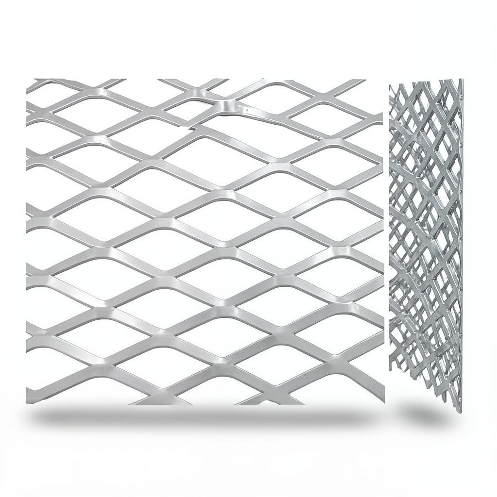 Aluminum Expanded Metal Mesh Thickness 2.8 mm Width 1.22 m Length 3 m