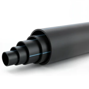 أنابيب HDPE ضغط 19.2 بار PE 100 قطر خارجي 180 مم SDR 7.4 لون أسود