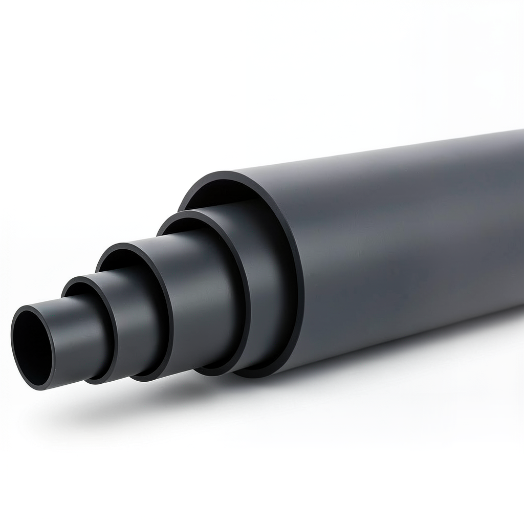 مواسير HDPE ضغط 19.2 بار PE 100 قطر خارجي 250 مم SDR 7.4 لون أسود