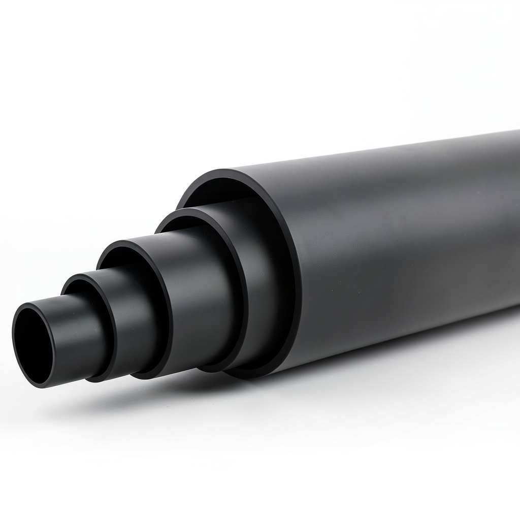 مواسير HDPE ضغط 19.2 بار PE 100 قطر خارجي 280 مم SDR 7.4 لون أسود