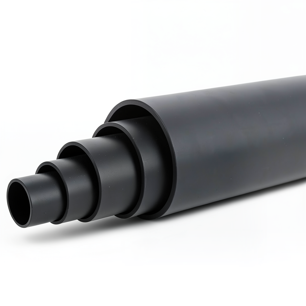HDPE Pipe Nominal Pressure 19.2 Bar PE 100 OD 200 mm SDR 7.4 Black