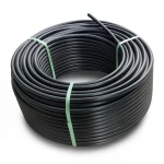 لفة أنابيب HDPE ضغط 16 بار PE 80 قطر خارجي 16 مم SDR 9 لون أسود