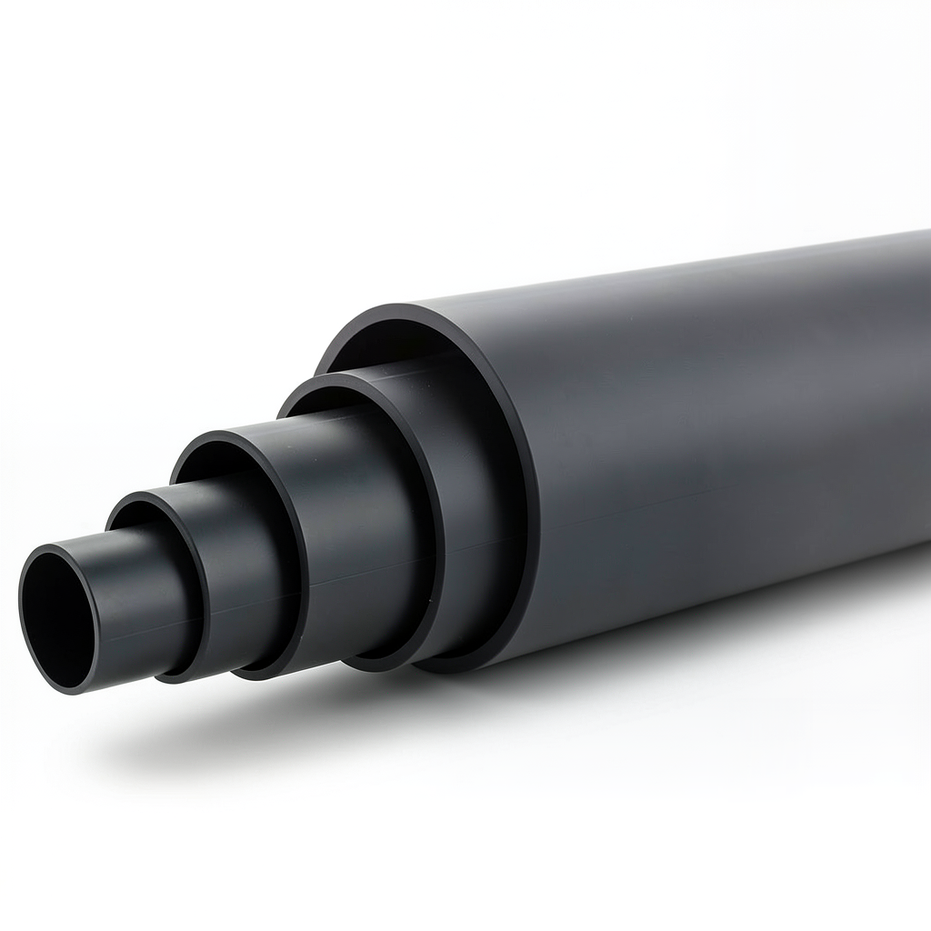 أنابيب بلاستيك HDPE ضغط 19.2 بار [PE 100] قطر خارجي 315 مم SDR 7.4 لون أسود