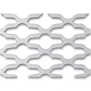 Hot Rolled Expanded Metal Sheet Flattened Mozakhraf Shape Wire Diameter 2.3 mm Size 2.44×5 M