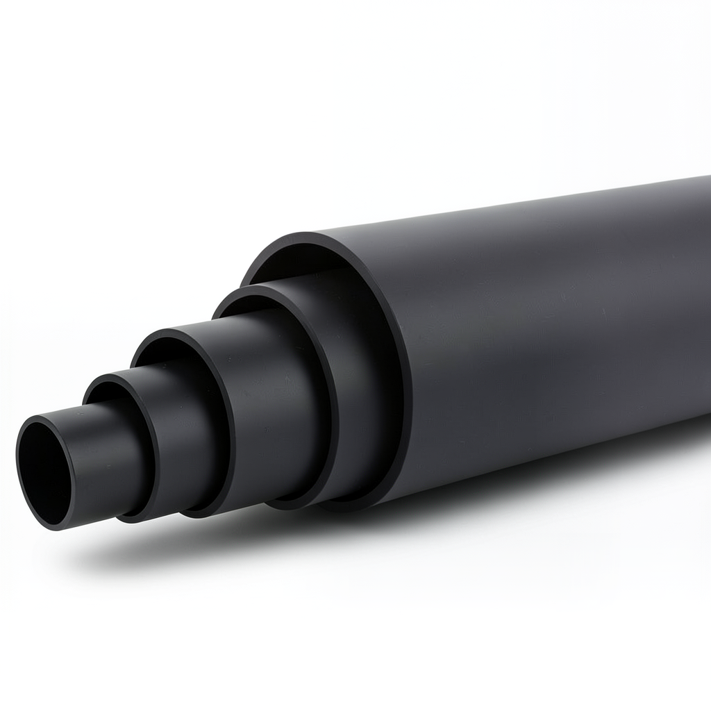 أنابيب HDPE ضغط اسمي 19.2 بار PE 100 قطر خارجي 400 مم SDR 7.4 لون أسود
