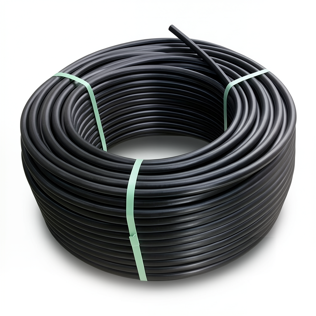 HDPE Polyethylene Coil Pipe Nominal Pressure 16 Bar PE 80 OD 50 mm SDR 9 Black