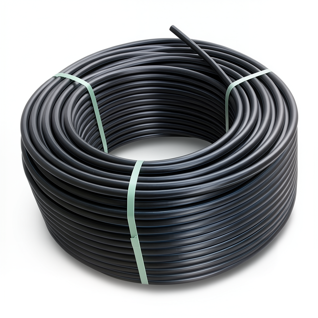لفة أنابيب بلاستيك HDPE ضغط 16 بار [PE 80] قطر خارجي 63 مم SDR 9 لون أسود