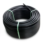لفة أنابيب HDPE ضغط 16 بار PE 80، قطر خارجي 90 مم SDR 9، لون أسود