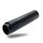 أنابيب HDPE ضغط 4 بار PE 100 قطر خارجي 355 ملم سماكة 9.7 ملم لون أسود