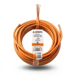 سلك مجدول CU/PVC مساحة مقطع 10mm2، 450/750 فولت، لون برتقالي | شركة كابلات جدة