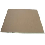 Chinese Wood Replacement For Facades Rectangle, Size 60 × 290 cm, Brown color