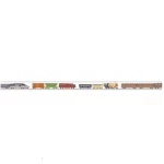 American wall Covering for youth and children, size 10 m x 0.53 m, multicolor, model GK9007BD 