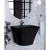 Hanging Bath Washbasin Oryx Size 44x50.5x35.5 cm, Black Color | Saudi Ceramics Factory
