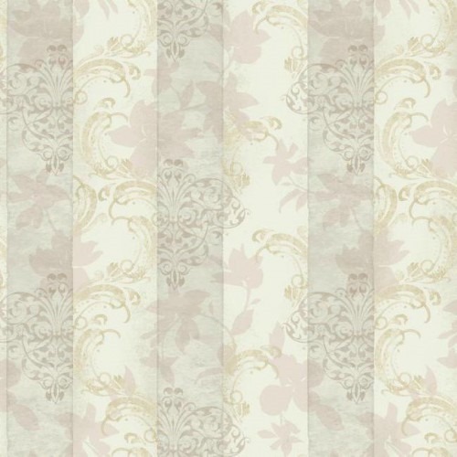 American Wallpaper Striped Design Beige Color, Size 10mx0.53m, Model TB4210 | Balbaid Decor Company