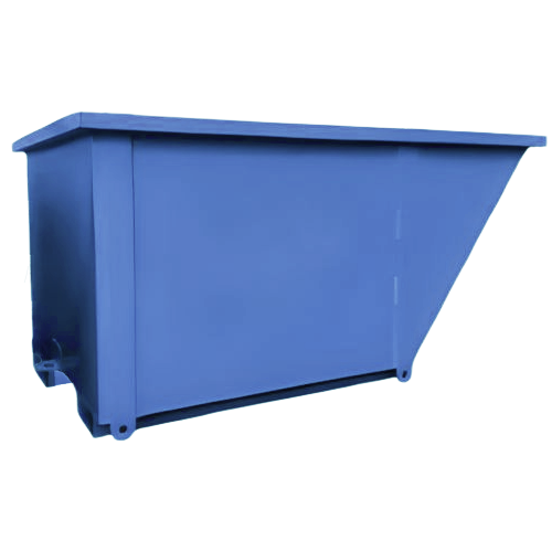 Iron Waste Container Capacity 4 Cubic Yards Thickness 3 mm 2050×1100×1220×1500 mm Blue | Matkel Store