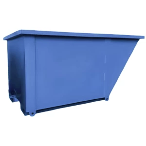 Iron Waste Container Capacity 4 Cubic Yards Thickness 3 mm 2050×1100×1220×1500 mm Blue | Matkel Store